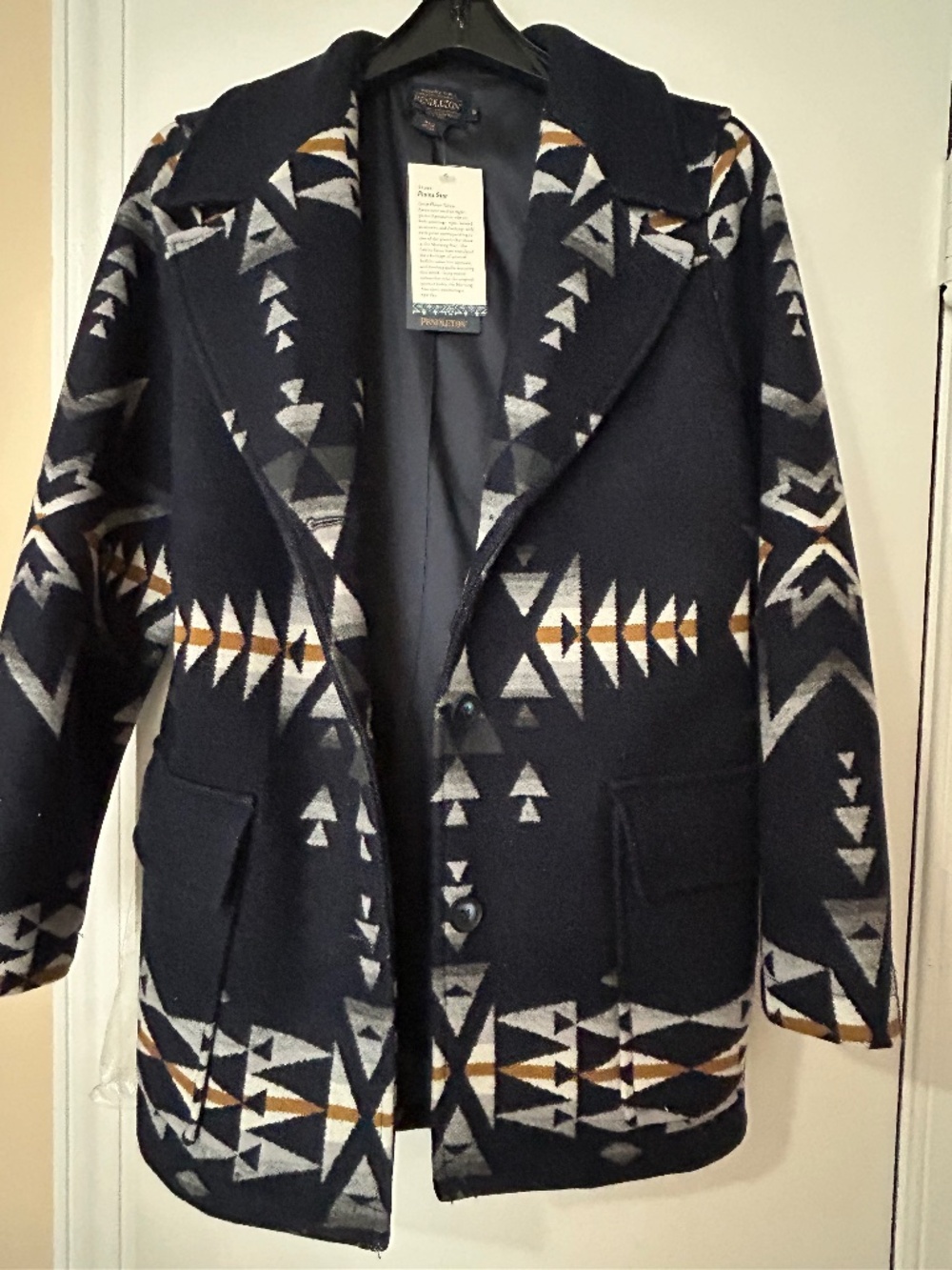 Pendleton Plains Star Wool Coat Jacket NWT Made in USA Size Small - Picture 3 of 9
